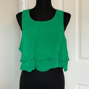 Altar'd State Green Layered Tank Top